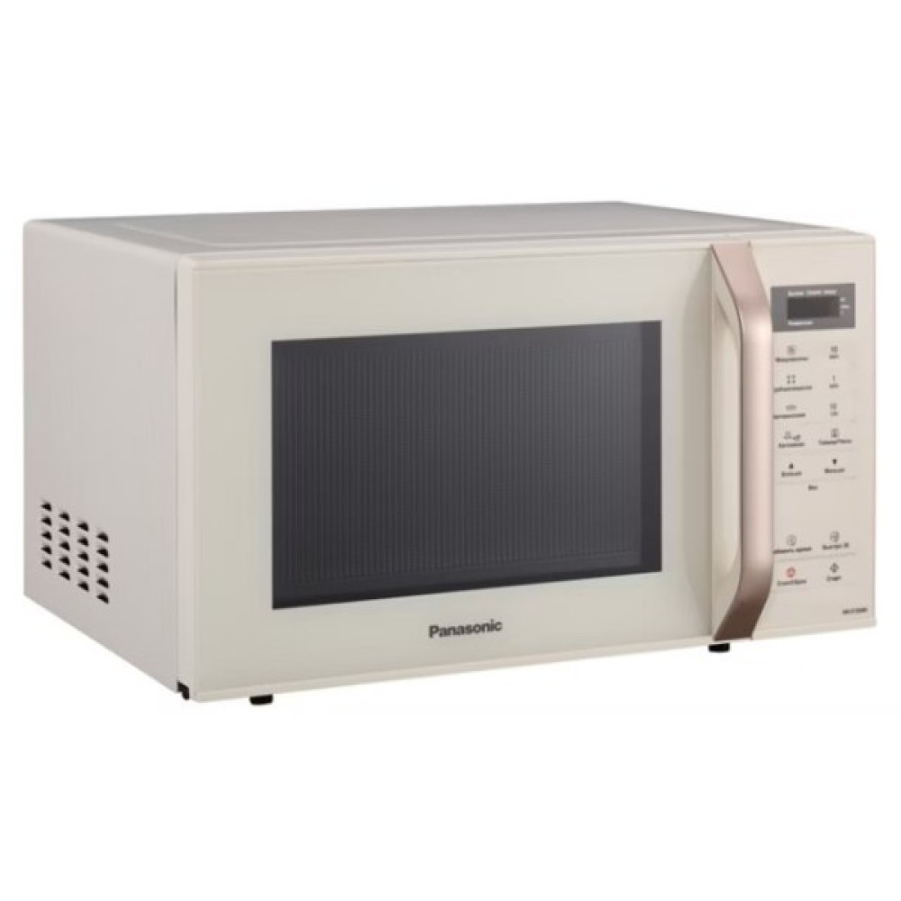 Мікрохвильова піч Panasonic, 25л, сенсор.керув., 800Вт, РК дисплей, молочний