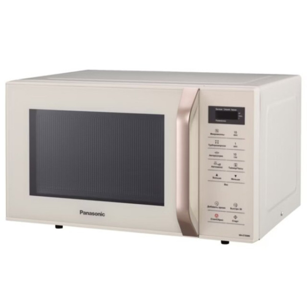 Мікрохвильова піч Panasonic, 25л, сенсор.керув., 800Вт, РК дисплей, молочний