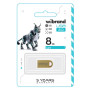 USB флеш накопичувач Wibrand 8GB lynx Gold USB 2.0 (WI2.0/LY8M2G)