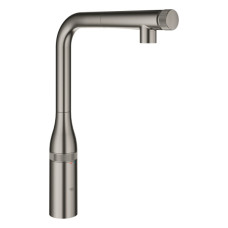 Змішувач для кухні Grohe Essence Smart Control, довж.виливу - 199мм, поворотний/витяжний, вентиль/кнопка, матовий графіт