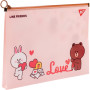 Папка на блискавці Yes А4 Line Friends. Brown (492090) Папка на блискавці Yes А4 Line Friends. Brown (492090)