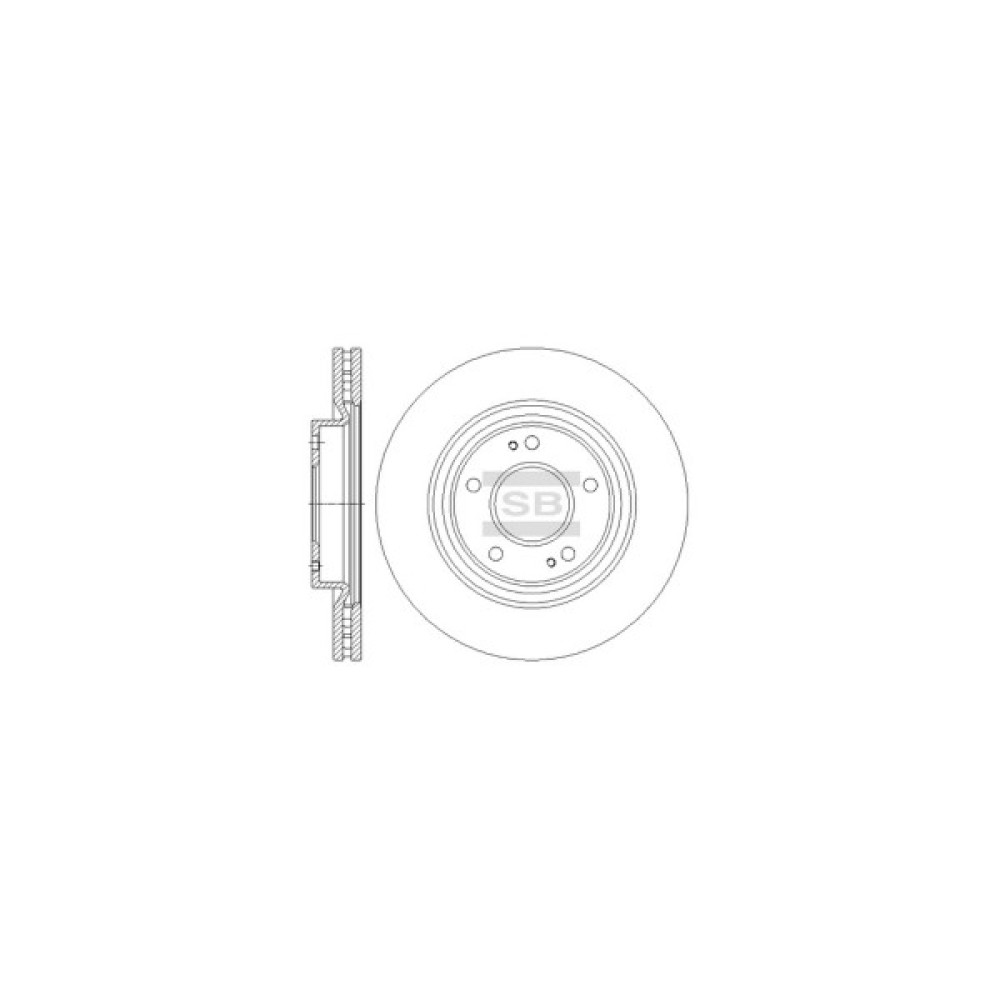 Гальмівний диск HI-Q SD4336