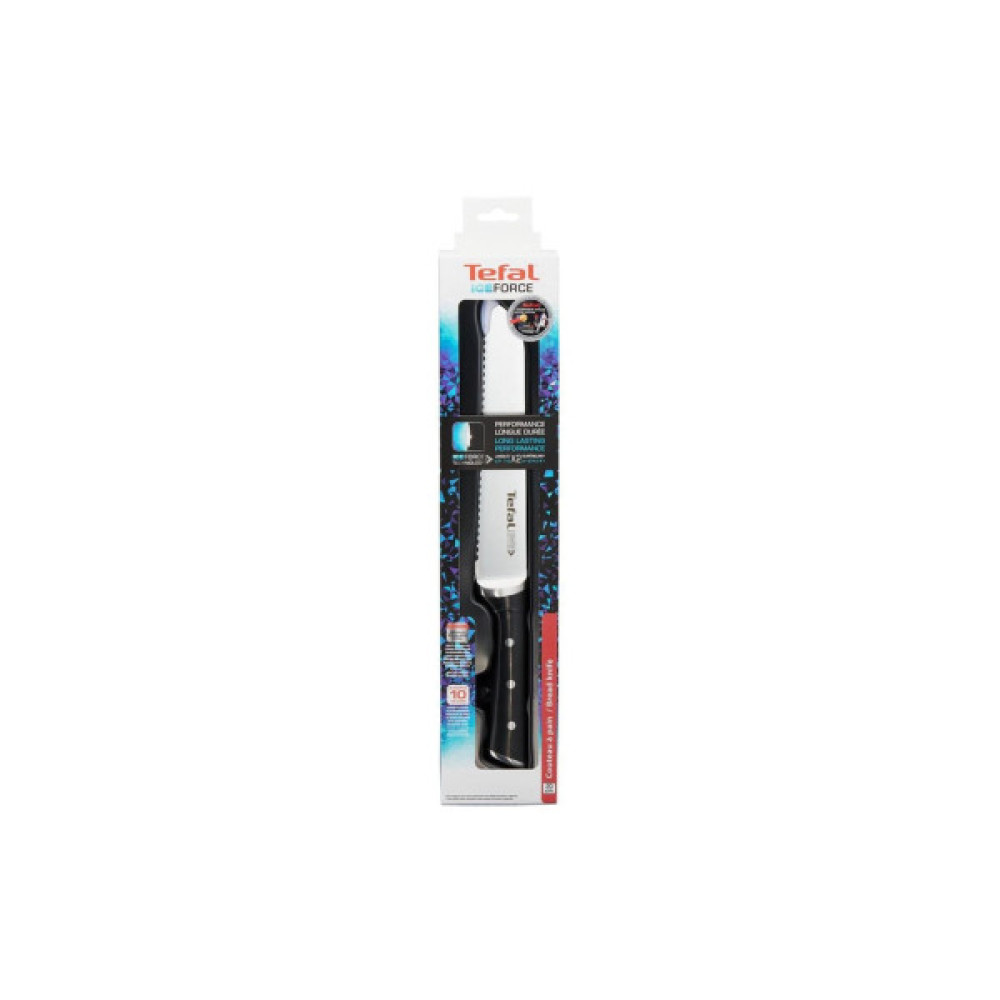 Кухонний ніж Tefal Ice Force 20см, чорний (K2320414) Кухонний ніж Tefal Ice Force 20см, чорний (K2320414)