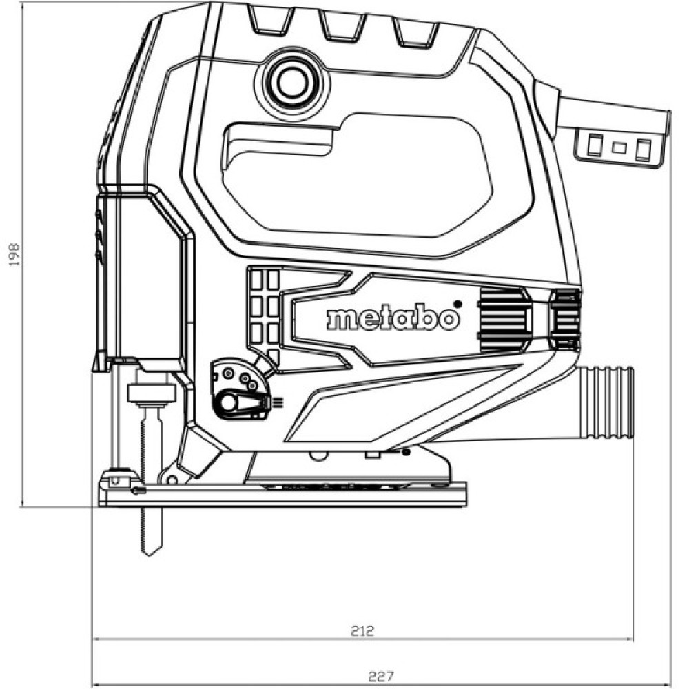 Лобзик Metabo STEB 65 Quick 450Вт 600-3000об·хв хід 18мм 1.9кг кофр