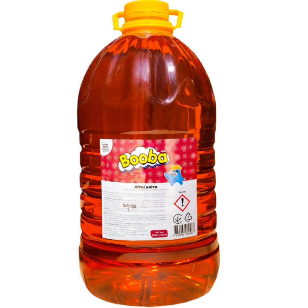 Засіб для миття підлоги Booba Універсальний для різних поверхонь Літні квіти 5 л (4820203060467)