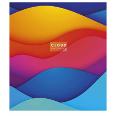 Зошит Школярик Cloud colorful 48 аркушів клітинка (048-3161K)