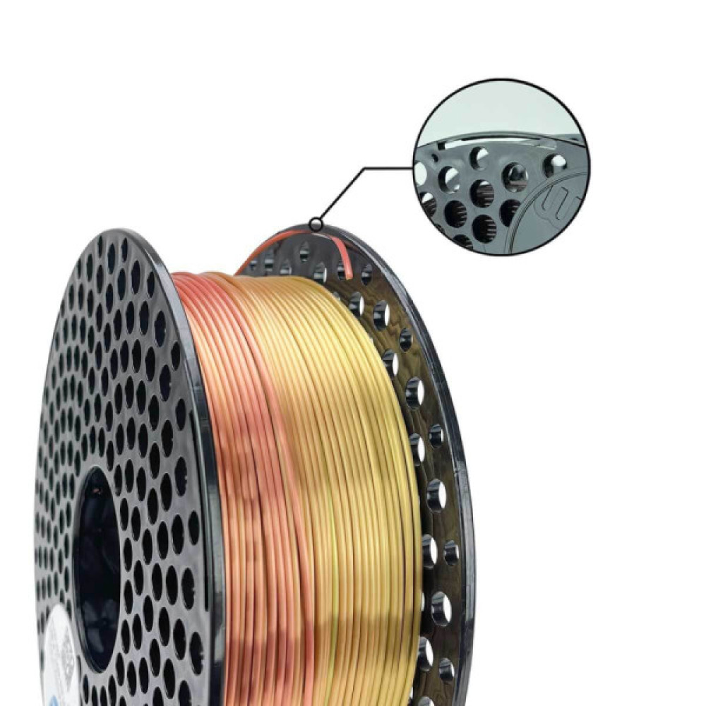 Пластик для 3D-принтера AzureFilm PLA SILK 1,75mm 1kg Rainbow Harmony (FL171-1644)