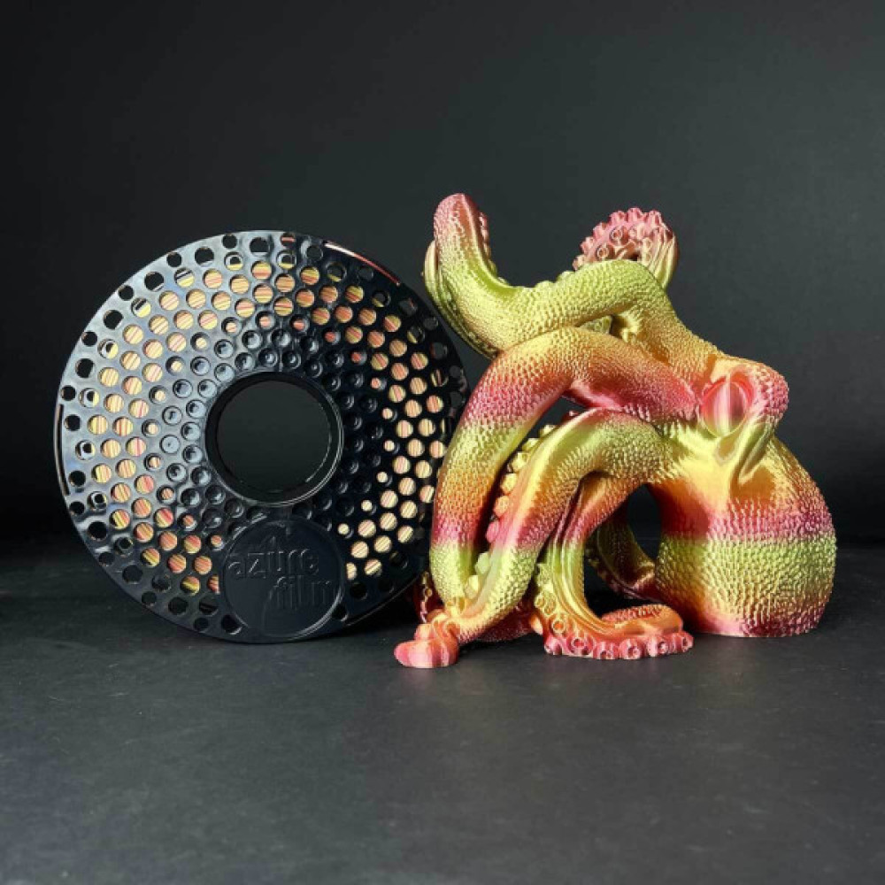 Пластик для 3D-принтера AzureFilm PLA SILK 1,75mm 1kg Rainbow Harmony (FL171-1644)