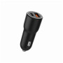 Зарядний пристрій Gembird 1xUSB-C PD20W + 1xUSB QC3.0 car adapter black (TA-UC-AC2PDQC38-CAR-01)