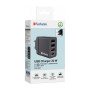 Зарядний пристрій Verbatim USB 30W PD3.0 4-ports black (49700) Зарядний пристрій Verbatim USB 30W PD3.0 4-ports black (49700)