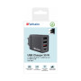 Зарядний пристрій Verbatim USB 30W PD3.0 4-ports black (49700) Зарядний пристрій Verbatim USB 30W PD3.0 4-ports black (49700)