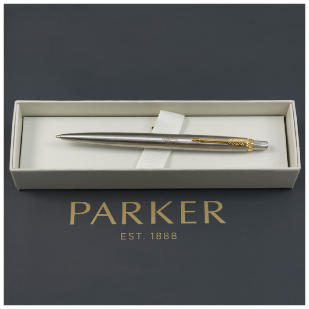 Ручка кулькова Parker JOTTER 17 UKRAINE SS GT BP Тризуб прозорий (16032_T010b)