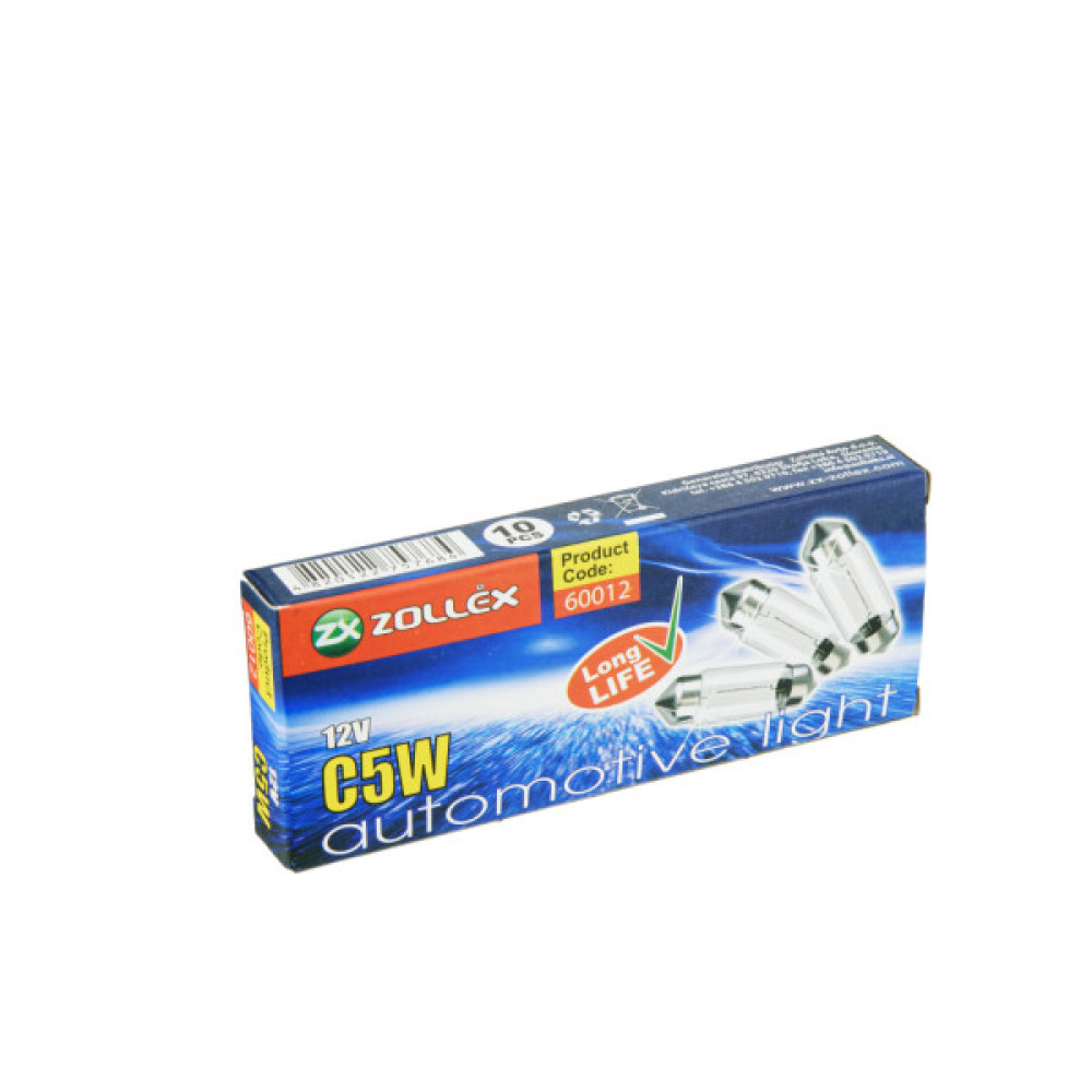 Автолампа Zollex C5W 12V 35mm
