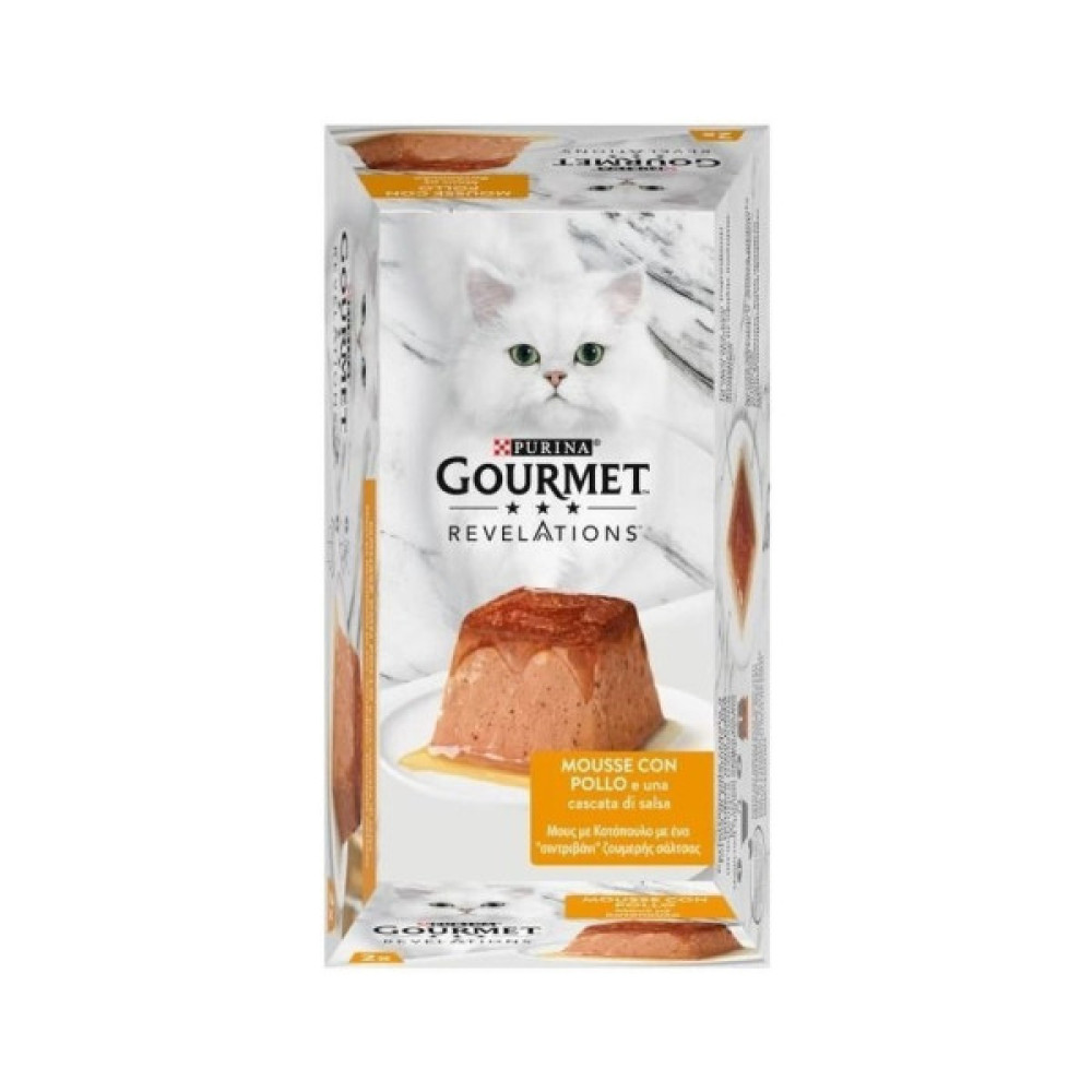 Паштет для котів Purina Gourmet Revelations мус з куркою 2х57 г (7613287070081)