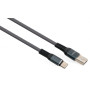 Дата кабель USB 2.0 AM to USB-C 1.0m flat nylon gray Vinga (VCPDCTCFNB1GR)