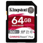 Карта пам'яті Kingston 64GB class 10 UHS-II U3 Canvas React Plus (SDR2/64GB) Карта пам'яті Kingston 64GB class 10 UHS-II U3 Canvas React Plus (SDR2/64GB)