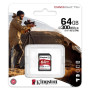Карта пам'яті Kingston 64GB class 10 UHS-II U3 Canvas React Plus (SDR2/64GB) Карта пам'яті Kingston 64GB class 10 UHS-II U3 Canvas React Plus (SDR2/64GB)
