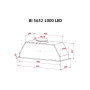 Витяжка кухонна Perfelli BI 5652 WH 1000 LED Витяжка кухонна Perfelli BI 5652 WH 1000 LED