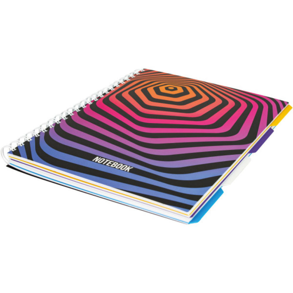 Блокнот Optima Universal A4 з розділювачами та перфорацією, 120 аркушів, клітинка (O20355-13)