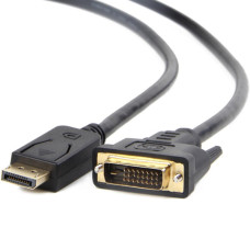 Кабель мультимедійний DisplayPort M to DVI M 1.0m 24+1pin Cablexpert (CC-DPM-DVIM-1M)