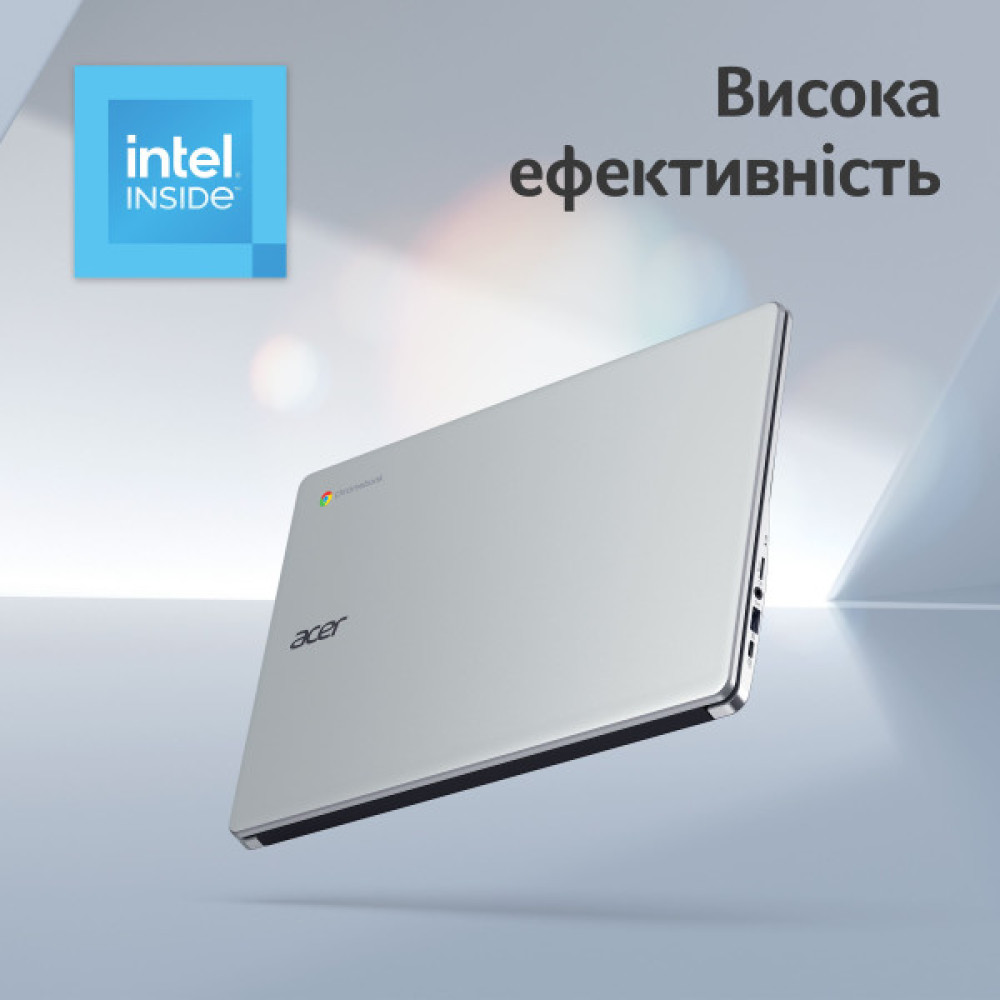 Ноутбук Acer Chromebook CB315-4HT 15" FHD IPS Touch, Intel C N4500, 8GB, F128GB, UMA, ChromeOS, сріблястий
