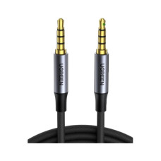 Кабель мультимедійний 3.5mm M to 3.5mm M 3.0m (4pin) AV183 aluminum gray Ugreen (20785)