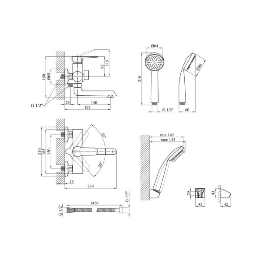 Змішувач Kroner KRM Elbe - N060