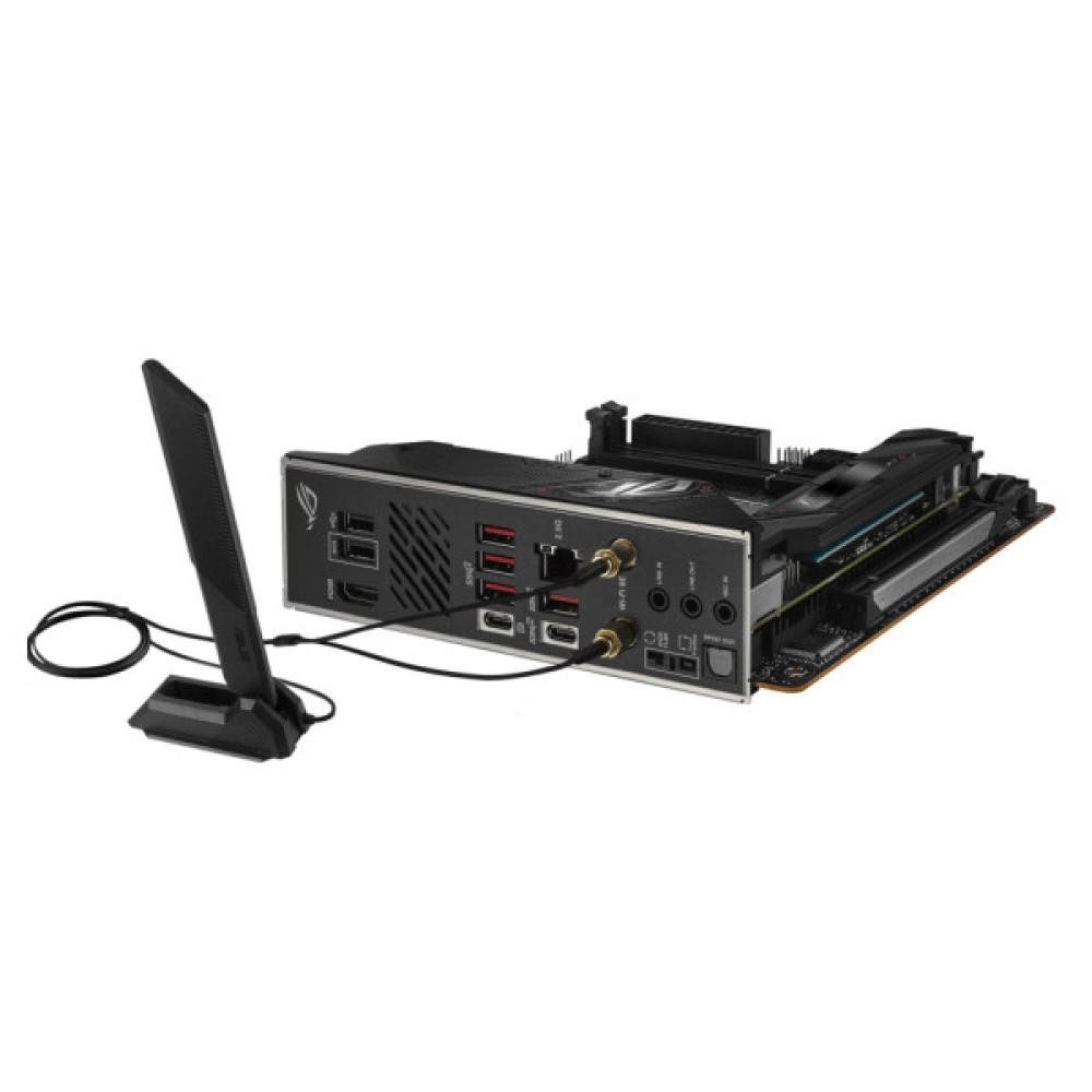Материнcька плата ASUS ROG STRIX B650E-I GAMING WIFI sAM5 B650 2xDDR5 M.2 HDMI Wi-Fi BT mITX