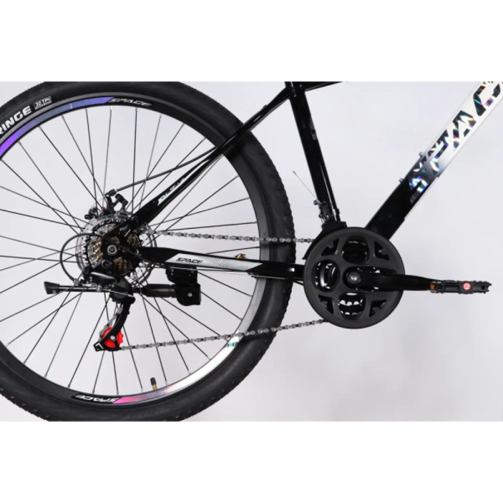 Велосипед Space 29" MARS DD FR рама-18" ST 2026 чорний з білим (OPS-SP-29-160)