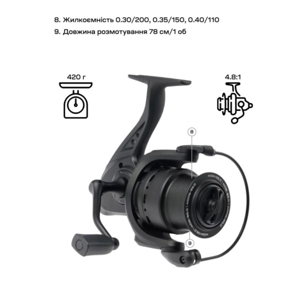 Котушка Brain Champ Feeder 6000 3+1BB 4.81 (1858.80.75)