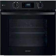 Духова шафа Indesit електрична, 71л, A+, дисплей, конвекція, чорний