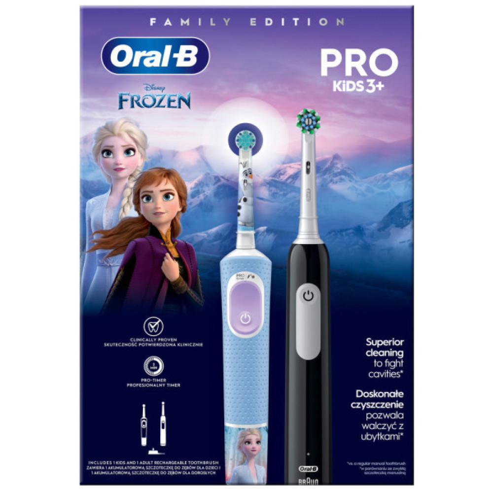 Електрична зубна щітка Oral-B Pro Series 1 + Oral-B Pro Kids «Крижане серце» (8006540784372)