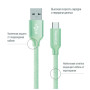 Дата кабель USB 2.0 AM to USB-C 1.0m mint ColorWay (CW-CBUC003-MT) Дата кабель USB 2.0 AM to USB-C 1.0m mint ColorWay (CW-CBUC003-MT)