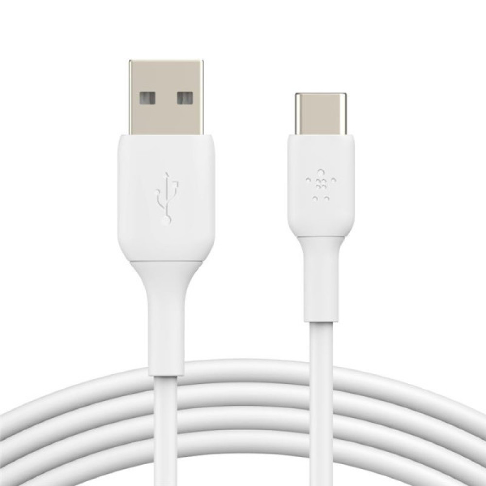 Кабель USB-A > USB-C заряджання/синхронізації Belkin 1м, 15Вт, Type-C, PVC, білий