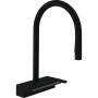 Змішувач Hansgrohe Aquno Select M81 , 22 см , чорний матовий (73837670) Змішувач Hansgrohe Aquno Select M81 , 22 см , чорний матовий (73837670)