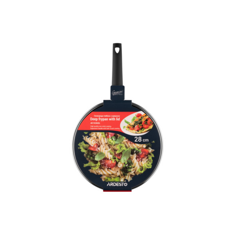 Сковорода ARDESTO Gemini Gourmet Viareggio Cover Grey 28 см (AR1928GDL)