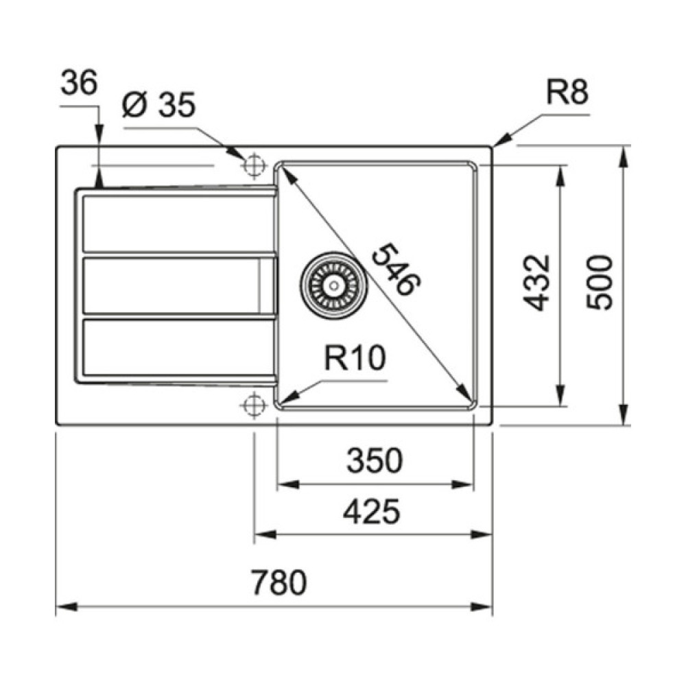 Мийка кухонна Franke Sirius 2.0 S2D 611-78 (143.0621.334)