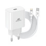 Зарядний пристрій RivaCase 1xUSB Type-C PD 20 Вт кабель Type-C-Lighting white (PS4101 WD5 (White)) Зарядний пристрій RivaCase 1xUSB Type-C PD 20 Вт кабель Type-C-Lighting white (PS4101 WD5 (White))