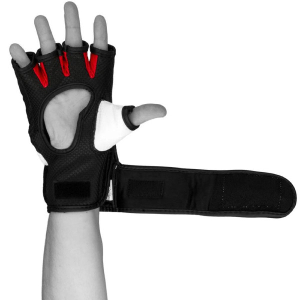 Рукавички для MMA PowerPlay 3075 L Black/White (PP_3075_L_Bl/White)