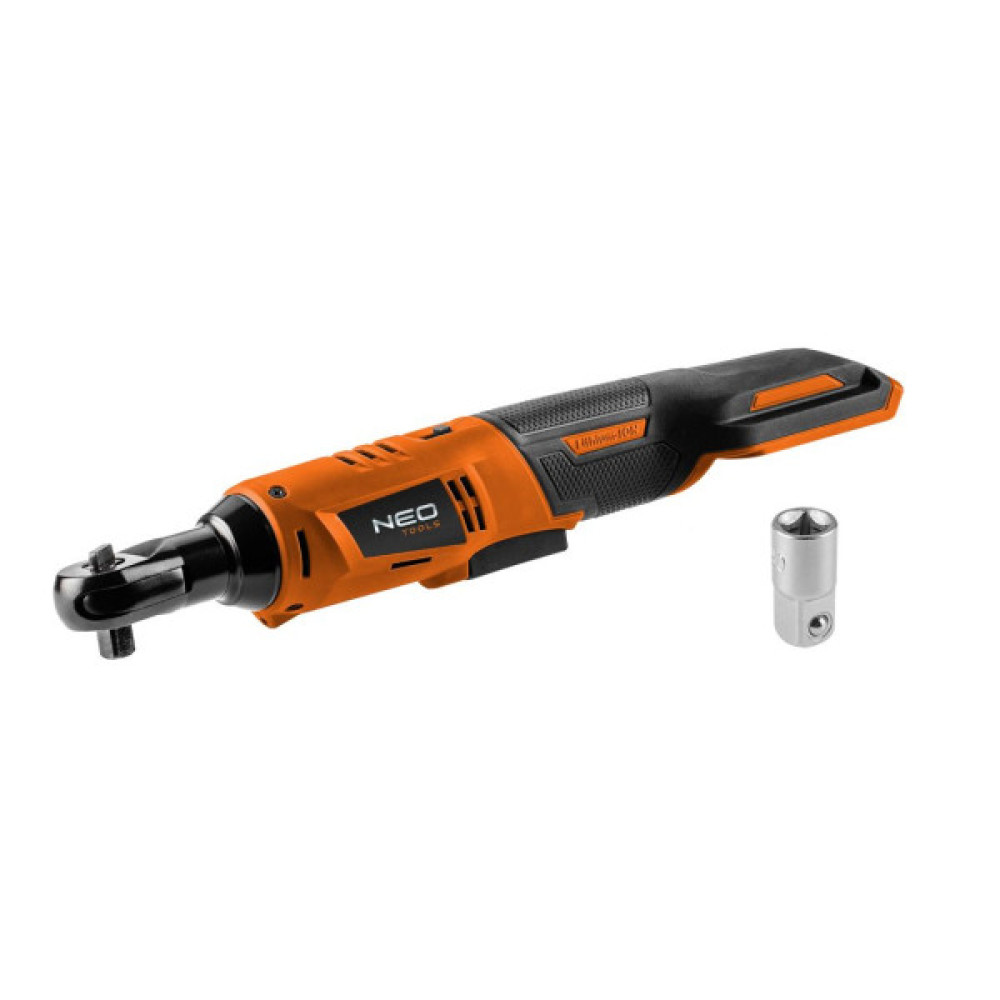 Тріскачка акумуляторна Neo Tool Energy+ 18В 250об·хв 60Нм 3/8" адаптер 1/2" 0.89кг без АКБ та ЗП