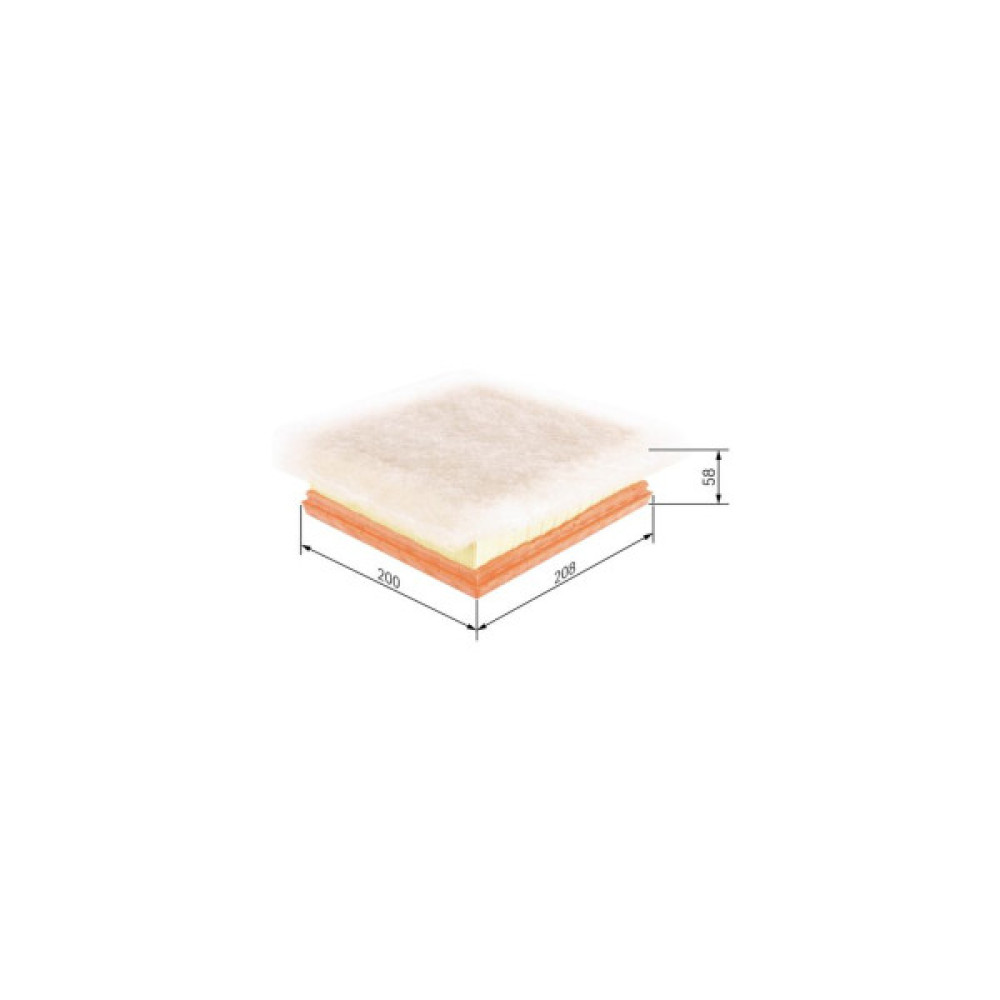 Повітряний фільтр для автомобіля Bosch F 026 400 235