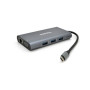 Концентратор VEGGIEG USB-C 7-in-1 USB-C + 3xUSB 3.0 + HDMI + VGA + SD/TF + RJ45 0.1m silver (TC10-U)