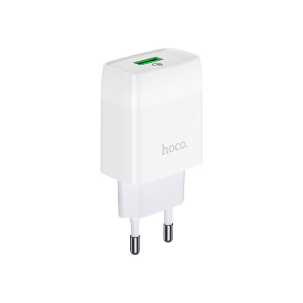 Зарядний пристрій HOCO C72Q Glorious USB QC3.0 18W White (6931474732514)