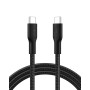 Кабель USB-C > USB-C заряджання/синхронізації Belkin 2м, 240Вт, Type-C, плетений, чорний