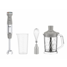 Блендер Tefal заглибний Quickchef+ 1000Вт, 3в1, чаша-800мл, чопер-1000мл, турборежим, сріблясто-сірий