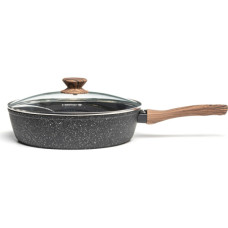 Сотейник Hölmer Natural кований з кришкою 28 см (DF-42828-FAMWL Natural)