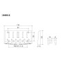 Бридж для гітари Gotoh 404BO-6 B