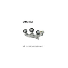 Натягувач ременя з роликом SKF VKM 38869