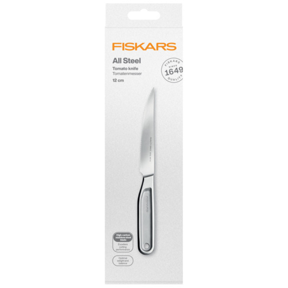 Кухонний ніж Fiskars All Steel для томатів 12 см (1062888)