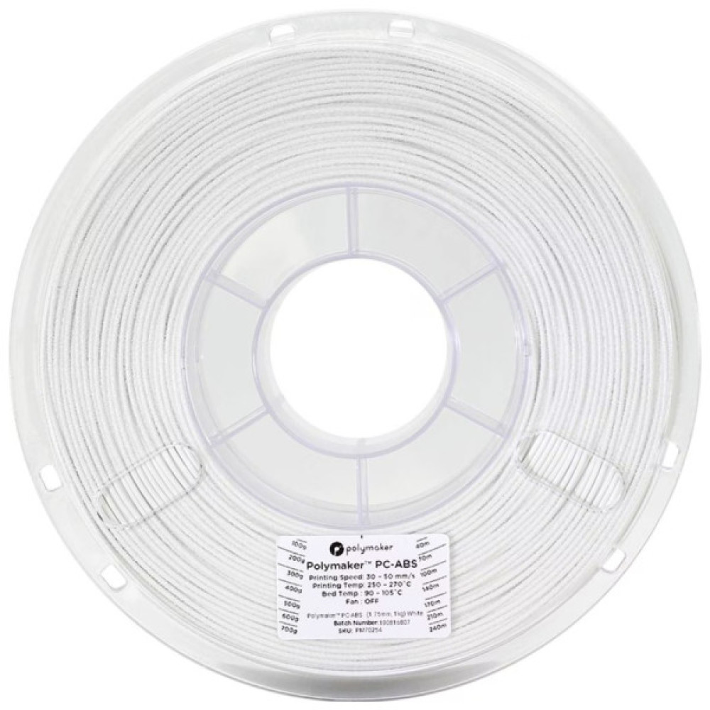 Пластик для 3D-принтера Polymaker PC-ABS 1,75mm1kg White (PC04002)